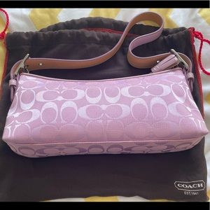 Rare vintage Coach signature baguette bag